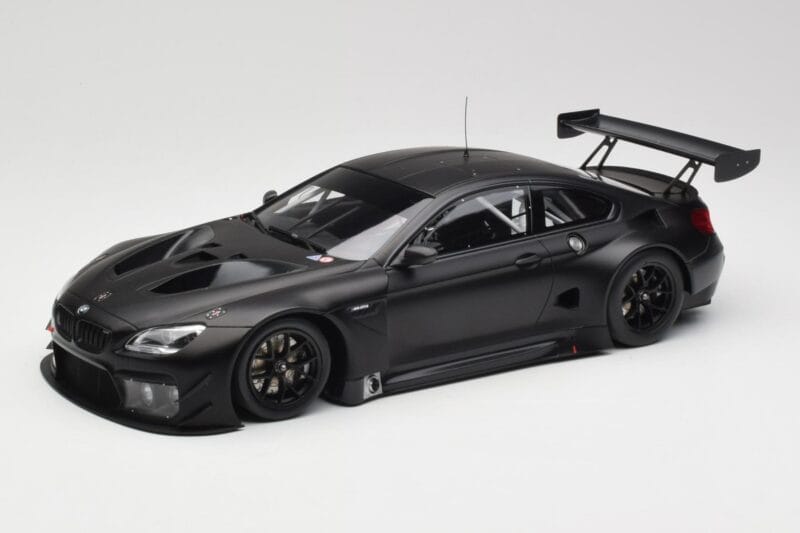 BMW M6 GT3 F13 Plain Body Version Matte Black Minichamps 1:18 155162610 Métal