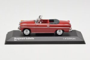Borgward Isabella Cabriolet Rouge Minichamps 1:43 400096060 Métal