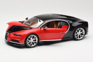 Bugatti Chiron Noir & Rouge Bburago 1:18 18-11040 Métal — image 2 sur 8
