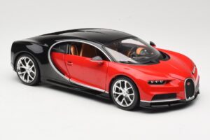 Bugatti Chiron Noir & Rouge Bburago 1:18 18-11040 Métal — image 6 sur 8
