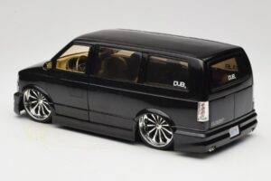 Chevrolet Astro Van Tuned Noir Jada 1:18 63122 Métal — image 7 sur 8