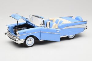 Chevrolet Bel Air Cabriolet Bleu Road Signature 1:18 55/1/0863 Métal — image 2 sur 8
