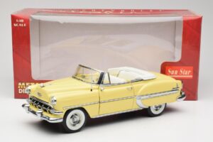 Chevrolet Bel Air Cabriolet Jaune Sun Star 1:18 1712 Métal — image 8 sur 8
