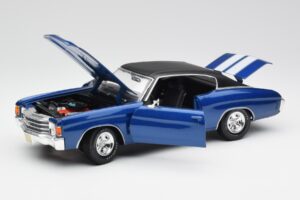 Chevrolet Chevelle SS 454 Bleu Maisto 1:18 531886 Métal — image 2 sur 8