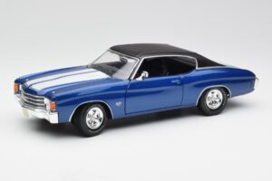 Chevrolet Chevelle SS 454 Bleu Maisto 1:18 531886 Métal
