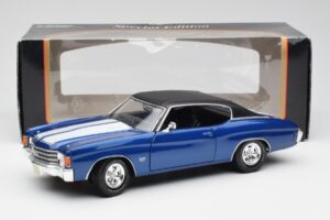 Chevrolet Chevelle SS 454 Bleu Maisto 1:18 531886 Métal — image 8 sur 8