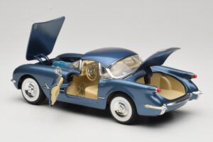Chevrolet Corvette C1 Bleu Mira 1:18 6105 Métal — image 5 sur 8