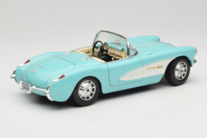 Chevrolet Corvette C1 Bleu & Blanc Bburago 1:18 3024-M2 Métal — image 3 sur 8
