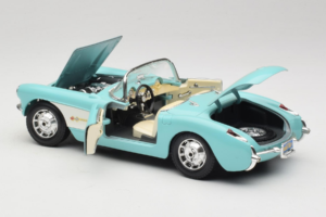 Chevrolet Corvette C1 Bleu & Blanc Bburago 1:18 3024-M2 Métal — image 5 sur 8