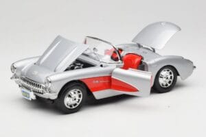 Chevrolet Corvette C1 Argent Bburago 1:18 3034 Métal — image 2 sur 8