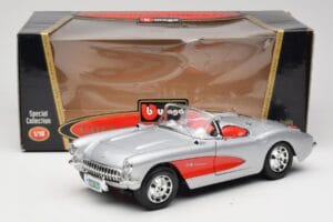 Chevrolet Corvette C1 Argent Bburago 1:18 3034 Métal — image 8 sur 8