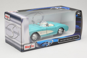 Chevrolet Corvette C1 Vert Menthe Maisto 1:24 31275 Métal — image 2 sur 3