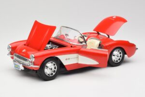 Chevrolet Corvette C1 Roadster Rouge Bburago 1:18 3024 Métal — image 2 sur 8