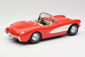 Chevrolet Corvette C1 Roadster Rouge Bburago 1:18 3024 Métal — image 3 sur 8