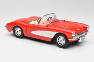 Chevrolet Corvette C1 Roadster Rouge Bburago 1:18 3024 Métal — image 6 sur 8
