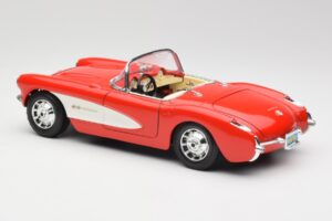 Chevrolet Corvette C1 Roadster Rouge Bburago 1:18 3024 Métal — image 7 sur 8
