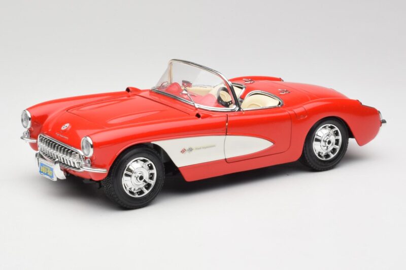 Chevrolet Corvette C1 Roadster Rouge Bburago 1:18 3024 Métal