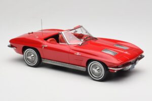 Chevrolet Corvette C2 Sting Ray Cabriolet Riverside Red Norev 1:18 189056 Métal — image 4 sur 6