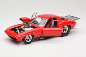 Chevrolet Corvette C3 Dragster Rouge Hot Wheels 1:18 29226 Métal — image 2 sur 8