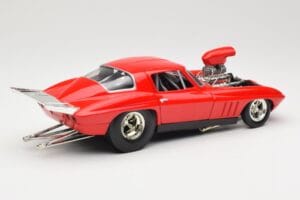 Chevrolet Corvette C3 Dragster Rouge Hot Wheels 1:18 29226 Métal — image 3 sur 8