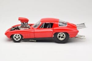 Chevrolet Corvette C3 Dragster Rouge Hot Wheels 1:18 29226 Métal — image 4 sur 8