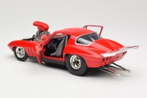 Chevrolet Corvette C3 Dragster Rouge Hot Wheels 1:18 29226 Métal — image 5 sur 8