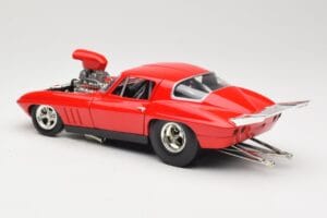 Chevrolet Corvette C3 Dragster Rouge Hot Wheels 1:18 29226 Métal — image 7 sur 8