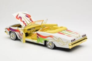 Chevrolet Impala Lowrider White Metallic Hot Wheels 1:18 27635 Métal — image 5 sur 8