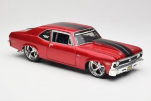 Chevrolet Nova SS Coupé Rouge Maisto 1:18 31083-M1 Métal — image 6 sur 8