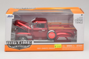 Chevrolet Pickup Bigtime Kustoms Rouge Jada 1:24 96802 Métal