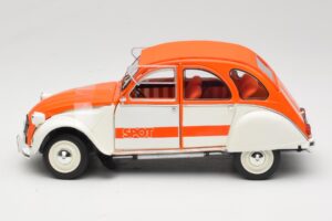 Citroen 2CV Spot Orange & Blanc Solido 1:18 421183600 Métal — image 4 sur 8
