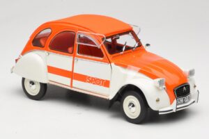Citroen 2CV Spot Orange & Blanc Solido 1:18 421183600 Métal — image 6 sur 8