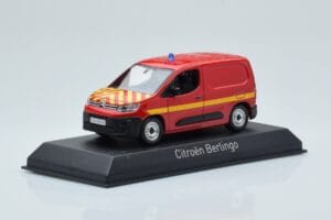 Citroen Berlingo Van Sapeurs Pompiers Rouge Norev 1:43 155772 Métal — image 2 sur 4