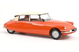 Citroen ID19 Orange & Crème Norev 1:12 121580 Métal