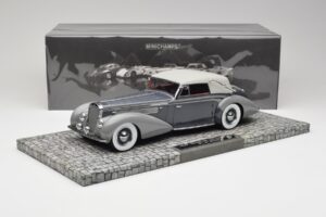 Delage D8 120 Cabriolet Gris & Gris Foncé Minichamps 1:18 107115134 Métal — image 6 sur 6