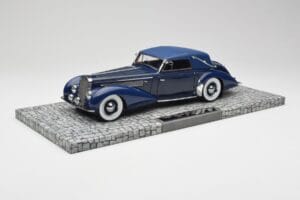 Delage D8-120 Cabriolet Two Tone Bleu Minichamps 1:18 107115132 Résine