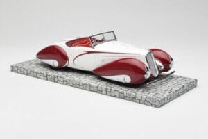 Delahaye Type 135 M Cabriolet Blanc Rouge Minichamps 1:18 107116161 Résine — image 4 sur 6