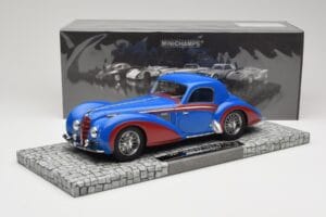 Delahaye Type 145 V12 Coupé Bleu Rouge Minichamps 1:18 107116121 Résine — image 6 sur 6