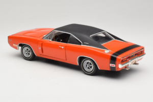 Dodge Charger R/T Orange & Noir American Muscle 1:18 39314 Métal — image 7 sur 8