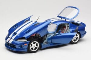 Dodge Viper GTS SR II Bleu avec Bandes Blanches Bburago 1:18 3330 Métal — image 2 sur 8