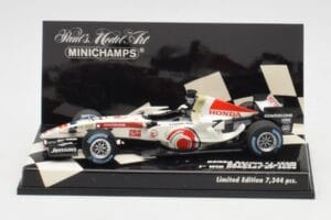 Honda RA106 #12 J. Button Hungarian GP Winner F1 2006 Minichamps 1:43 400060112 Métal