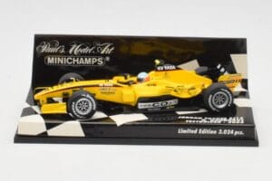 Jordan EJ15 Toyota R. Doornbos Test Driver F1 2005 Minichamps 1:43 Jordan EJ15 Toyota R. Doornbos Test Driver F1 2005 Minichamps 1:43 400050039 Métal
