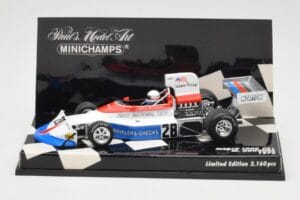 March Ford 751 #28 M. Donohue Race Car 1975 Minichamps 1:43 430750028 Métal
