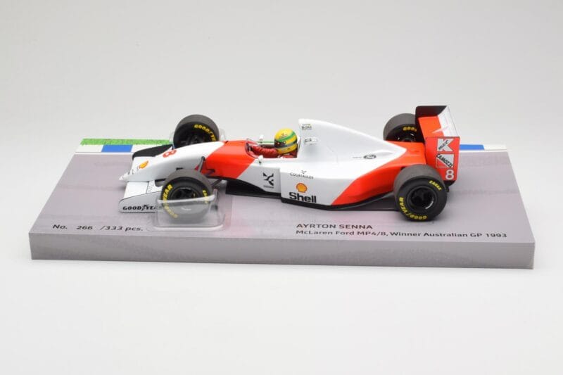 McLaren Ford MP4/8 #8 A. Senna Winner Australian GP 1993 Minichamps 1:18 543933838 Métal