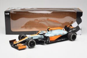 McLaren MCL35M #4 L. Norris Monaco GP 2021 Minichamps 1:18 530212404 Métal — image 6 sur 7