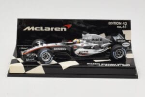 McLaren Mercedes MP4-20 #10 J-P. Montoya Race Car 2005 Minichamps 1:43 530054310 Métal