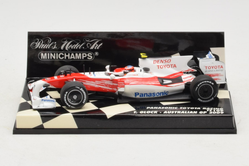Toyota TF109 #10 T. Glock Panasonic Toyota Racing Australian GP 2009 Minichamps 1:43 400090010 Métal