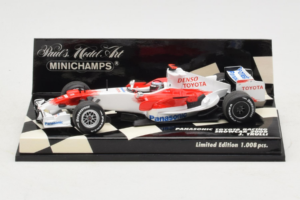 Toyota TF108 #9 J. Trulli Panasonic Toyota Racing Showcar F1 2008 Minichamps 1:43 400080081 Métal