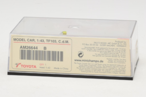 Toyota TF103 #21 C. da Matta Panasonic Toyota Racing F1 2003 Minichamps 1:43 AM26644B Métal — image 5 sur 5