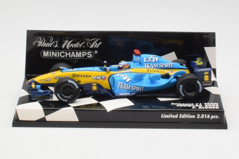 Renault R25 F. Alonso F1 World Champion Showcar 2005 Minichamps 1:43 400050075 Métal